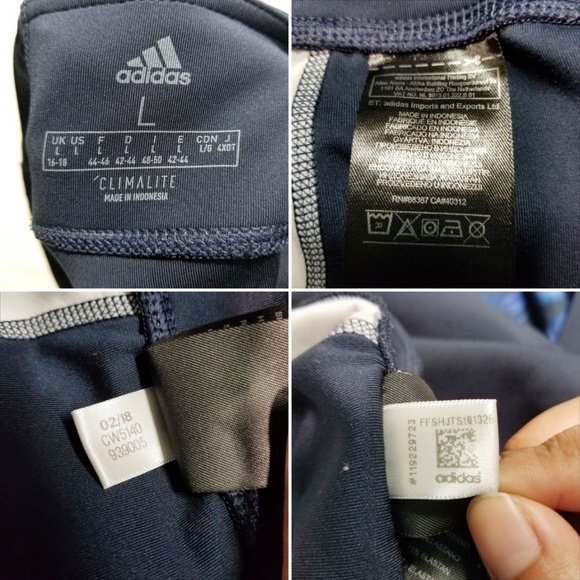 Adidas Midrise Climalite Print Leggings - Picture 7 of 8